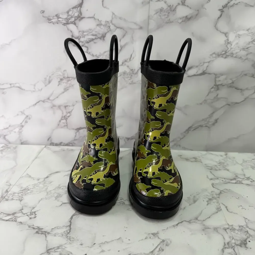 London Fog Boys Rain Boots size 5 Rubber Waterproof NEW # box 951
